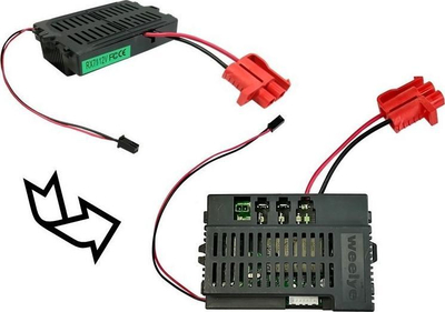 Modul qendror LEAN CARS BMW X6M Double, origjinal për makinë lodër elektrike, i zi