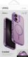 Mbrojtëse telefoni Uniq Combat MagClick për iPhone 16 6.1", që s’e ha gomari nga goditjet, transparente, vjollcë