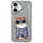 Futrollë Nimmy Glasses Cool Cat për iPhone 16 6.1", TPU PC, gri