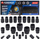 Set çelësash goditës Forsage 50121K, 25 copë, në kuti metalike, i zi