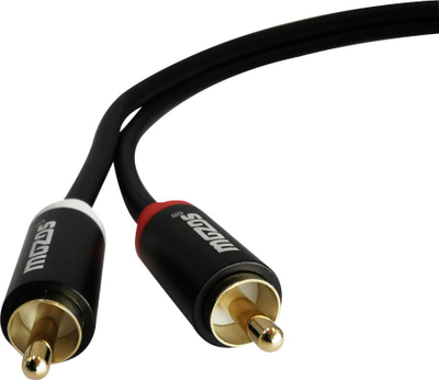 Kabllo audio Mozos MCABLE-2R2R, RCA 2x2, 1m, e zezë