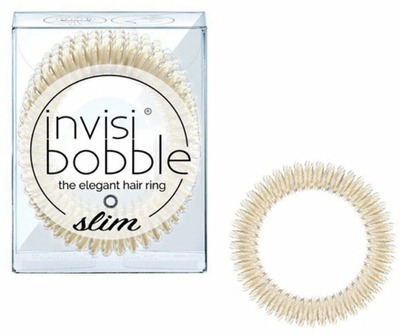 Lidhëse flokësh Invisibobble Slim Stay Gold, spirale, ngjyrë gold