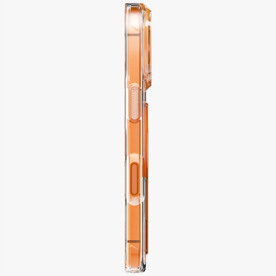 Kllëf telefoni Uniq Heldro Air për iPhone 17 Pro, me Magclick, portokalli