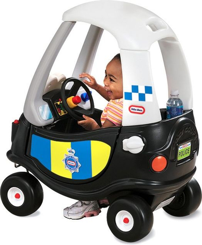Makinë lodër Little Tikes Cozy Coupe Police 172984, me pedale, plastike, e zezë blu