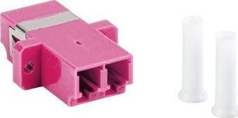Adapter fibër optike Lanberg MM LC UPC, duplex OM4, plastike