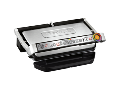 Skarë elektrike Tefal Optigrill + XL GC 722 D, e zezë / argjendtë