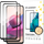 Xham mbrojtës Wozinsky Full Glue për Xiaomi Redmi Note 10 11, set me 2 copa, kornizë e zezë