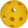 Topa pickleball Pure set, 6 copë, PP, të verdhë