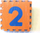 Dyshek puzzle për kalamaj Chippy Numbers 0-9, set me 10 copa, 30 x 30 cm, me shumë ngjyra