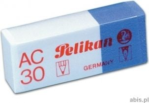 Гумица Пеликан AC 30, за молив и мастило, пакување 30 парчиња, бела и сина