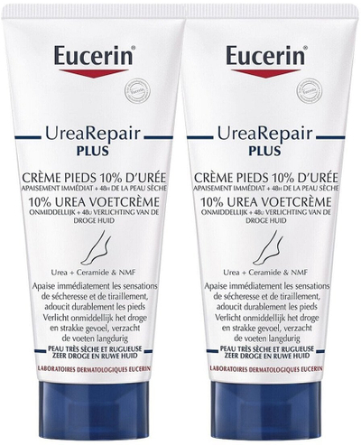 Крем за стапала Eucerin UreaRepair Plus, 10% Urea, 2x100ml