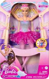 Kukull Barbie Dreamtopia Twinkle Lights Ballerina, me drita, fund tutu rozë