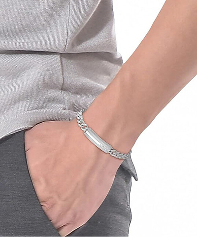 Byzylyk Tommy Hilfiger 2790473, i çeliktë, argjendtë