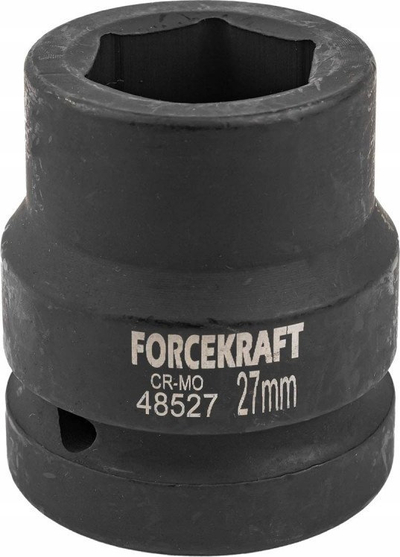 Çelës soket FORCEKRAFT 1", 27mm, profil 6-këndor, 80mm