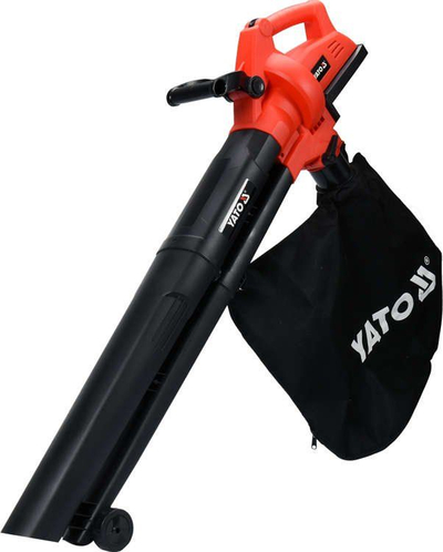 Fshesë kopshti me ajër dhe thithëse Yato YT-85175, 18V, 45L, e kuqe e zezë