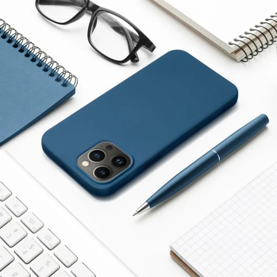 Këllëf silikoni Forcell për Xiaomi Redmi Note 11, mat, blu