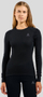 Термо блуза Odlo Active Warm Eco BI Top Crew Neck, со долги ракави, за жени, црна, M