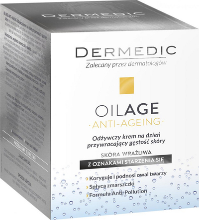 Krem dite Dermedic Oilage Anti-Age, ushqyes kundër rrudhave, për lëkurë të pjekur, 50 g
