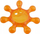 Hapëse shishesh Koziol Sunny, 7 cm, portokalli
