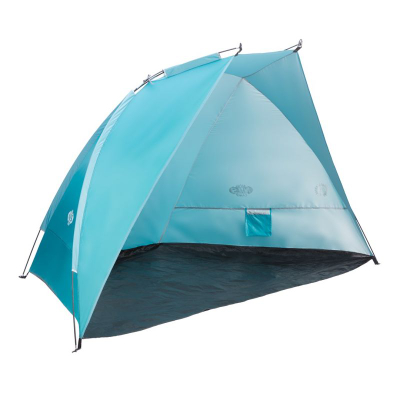 Çadër plazhi NILS CAMP NC8030, 260x120x120 cm, mbrojtje UV, ngjyrë turkeze