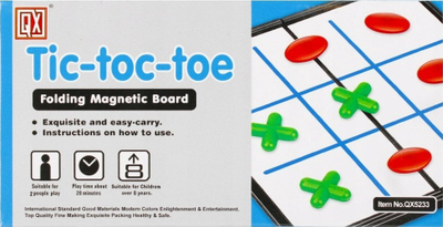 Магнетска игра Tic Tac Toe Mega Creative 527057, пластика, за деца, во повеќе бои