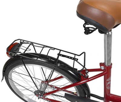 Biçikletë palos Azimut Fold 20", çelik, 1 marsh, burgundy mat