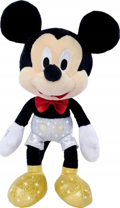 Lodër plushi Simba Disney Mickey D100, 25 cm, koleksion platin, shumëngjyrëshe