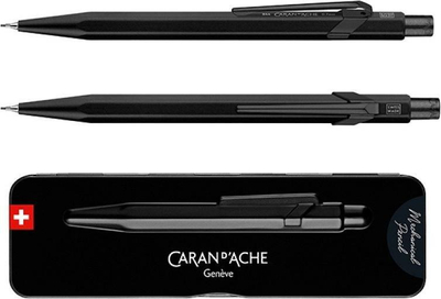 Механичка пенкало Caran d’Ache 844 Black Code, 0.7mm, црна мат