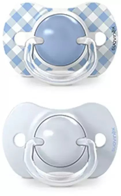 Qetësuese Suavinex SX Pro Wild and Free, 0-6 muaj, silikoni, blu, 2 copë