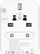 Adaptor universal udhëtimi Energizer, multi-socket, 2x USB, i bardhë