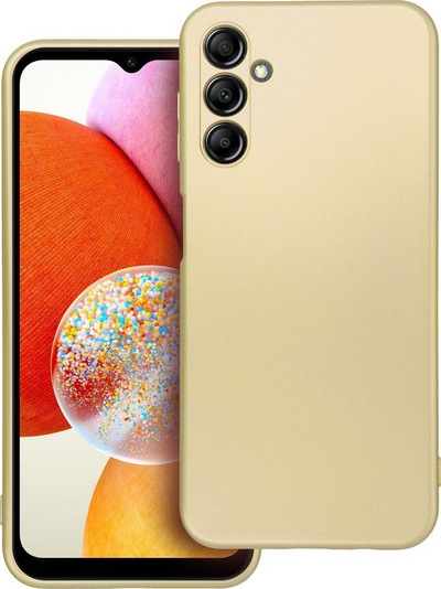 Mbulesë telefoni OEM Metallic për Samsung A14 5G A14 4G, metalike, ngjyrë ari