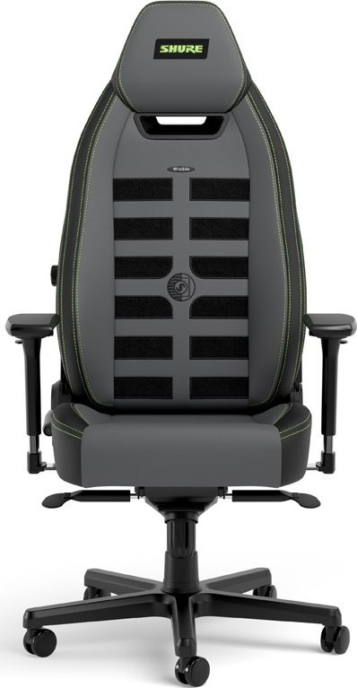 Karrige gaming noblechairs LEGEND Shure Edition, lëkurë PU, mbështetje për bel, gri e errët