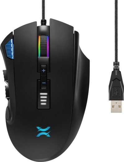 Maus lojrash NOXO Nightmare, 5000 DPI, RGB, me kabllo, i zi