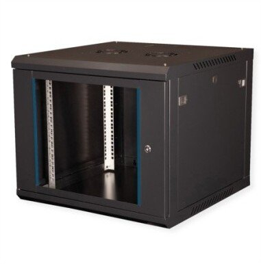 Kabinet rrjeti muror Value 19", 9U, 600x600 mm, i zi