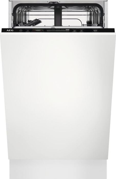 Вградлива машина за миење садови AEG FSE62417P, 45cm, AirDry, инокс
