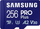 Kartë memorie MicroSD Samsung PRO Plus 256GB, Class 10 U3 A2, me adapter, blu