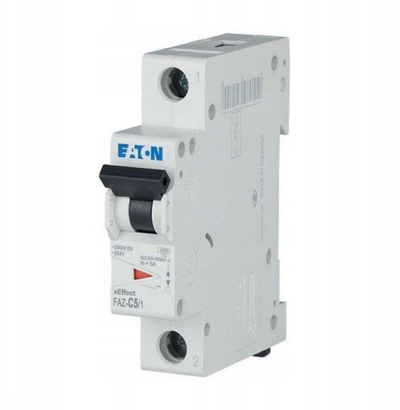 Automat elektrik Eaton FAZ C5/1, 1-pol, 5A, 10kA