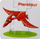Puzzle edukative Lean Sport Dinosaur Friends, 10 elemente, shumëngjyrëshe