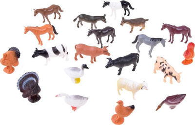 Set lodrash ferma Animals from the Farm ZA3105, 20 figura, për kalamaj