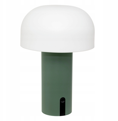 Lampë e jashtme Atmosphera Jany, USB, 22cm, jeshile ulliri