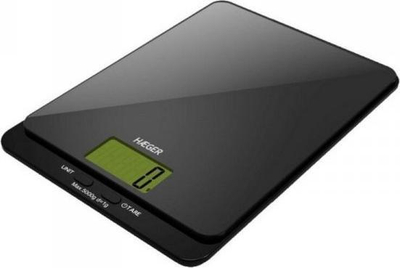 Peshore kuzhine Haeger Dark Glass, 5 kg, ekran LCD, e zezë