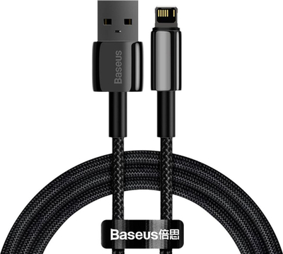 Kabllo USB Baseus CALWJ-01, USB A me Lightning, 1 m, e zezë
