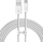 Kabllo USB Baseus CALD000702, USB-A në USB-C, 2 m, 100 W, e bardhë