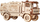 Puzzle 3D druri Eco Wood Art MAZ 5309RR, 306 copa, shkallë 1:20, ngjyrë druri natyrale