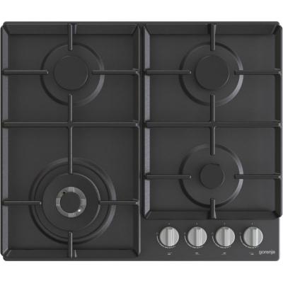 Furrë inkaso me gaz Gorenje GW641EXB, 4 vatra, Wok, e zezë