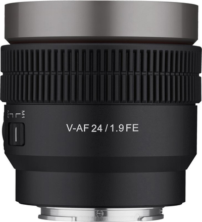 Objektiv Samyang V-AF 24mm T1.9, Sony FE, autofokus, i zi