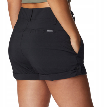 Shorc Columbia Silver Ridge Utility W, poliestër i lehtë, trekking, të zeza