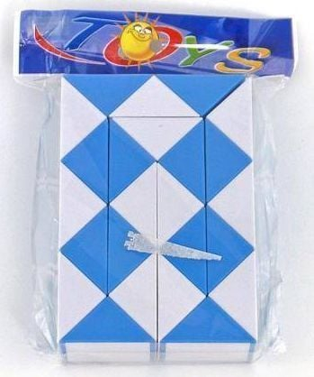 Lodër puzzle Magic Snake Adar, 24 copa, blu e bardhë