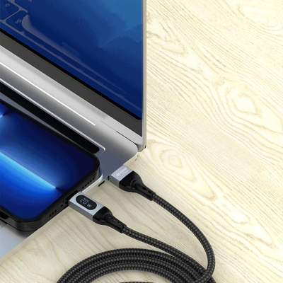 Кабел Dudao USB-C - Lightning, црн