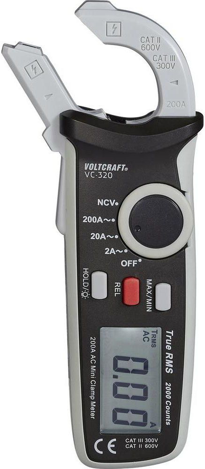 Ampermetër klema Voltcraft VC-320, True RMS, CAT II 600V CAT III 300V
